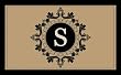 Imperial Monogram Coir Mat - S