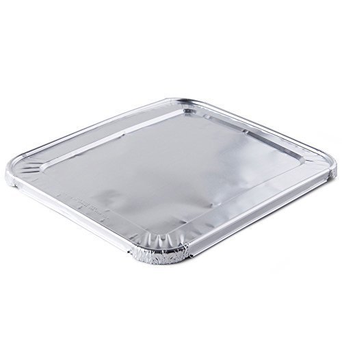 A World Of Deals Aluminum Foil Lids for Steam Table, Fits Half-Size Pans, 1 Bags of 30