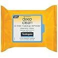 Neutrogena Deep Clean Oil Free Makeup Remover Cleansing Wipes, 25 Towelettes