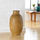 Large Stoneware Natural Floor Vase