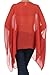 Modern Kiwi® Solid Lightweight Crepe Caftan Poncho Tunic Top