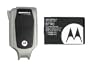 OEM Motorola i880 Extended Battery BT90 & Gray Back Door Cover