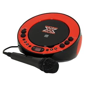 The X Factor LS-11 CDG Karaoke Machine - Red and Black