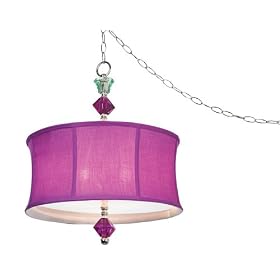 Purple Bijoux Swag Plug-In Style Pendant