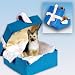 German Shepherd Blue Gift Box Dog Ornament - Tan & Black