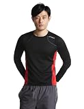 (アシックス)asics ランニング長袖シャツ XX319N 9024 ブラックｘトマトレ...