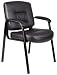 Kitchen & Housewares : Boss Black Leather Plus Guest Chair Black