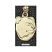 Boston Bruins Solid 10K Gold Polished Bear Head 5/8'' Pendant