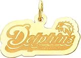 14K Gold NFL Miami Dolphins Charm