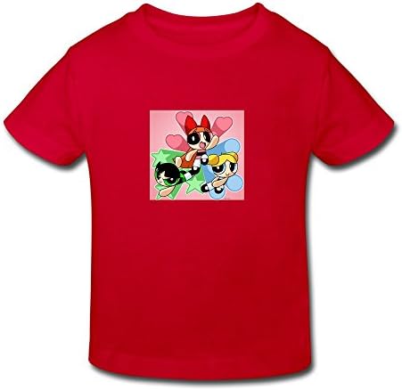 ZHAOO Kids The Powerpuff Girls 2-6 Boys Girls T-shirt Red 3 Toddler