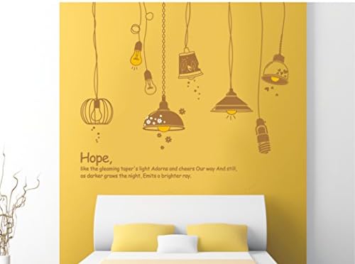 ufengke® Fashion Lamps Wall Decals, Living Room Bedroom Removable Wall Stickers Murals