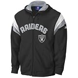 Oakland Raiders Strong Side Full Zip Hoodie Hooded Sweatshirt