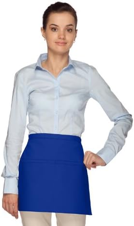 DayStar 140R Reversible Two Pocket Squared Waist Apron, Royal Blue