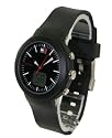 Tommy Hilfiger Unisex Chronograph Black Dial Watch with Black Rubber Strap