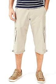 Cotton Rich 3/4 Trekking Shorts with Belt