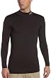 Realtree Men's Solid Fitted Mock Neck Long Sleeve Tee