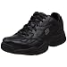 Skechers for Work Women's Marathon Lace-Up Sneaker,Black,7.5 M US