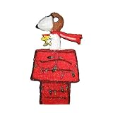 Kurt Adler 36-Inch Pre-Lit 100-Light 3D Red Baron Dog House Lawn Decor