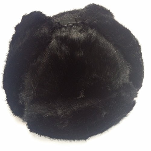 Bomber Trapper Men's Russian Winter Faux Mink Fur Pilot Aviator Ear Flaps Hat