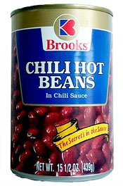 Brooks Hot Chili Beans 15.5 oz 24 count by Canned Foods