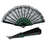 Fiesta Fan (black lace) Party Accessory  (1 count) (1/Pkg)