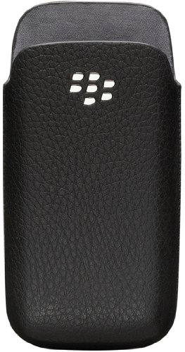 Black OEM BlackBerry Leather Pocket for BlackBerry Pearl 3G 9100 9105