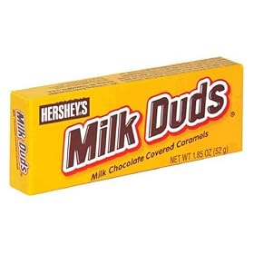 Hersheys Milk Duds Milk Chocolate Covered Caramels - 1.85 Oz Box, 24 ea by Hershey's