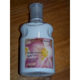 Bath & Body Works Sheer Freesia Pleasures Collection Body Lotion 8 fl oz