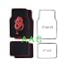 A Set of 4 Universal Fit Plush Carpet Floor Mats for Cars / Truck - Dragon Red