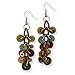 Silver/Copper-tone Multicolored Hamba Wood 2.75in title=
