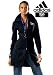 Stretch Mantelkleid von Adidas Mantel Kleid SCHWARZ mit Logo in WEISS oder GOLD