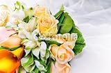 Buy Cheap Wallmonkeys Peel and Stick Wall Decals – Wedding Bouquet of Fresh Flowers against White Dress – 24″W x 16″H Removable Graphic