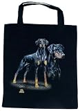 Dobermann Tasche - Christina Bötzel - Einkaufstasche Tragetasche Stoffbeutel Beutel Bag Hund Hunde Dober Mann Geschenk Geburtstag T-Shirt