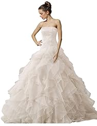  Chiffon/Organza/Tulle Off the Shoulder  Ball Gown Wedding Dress 