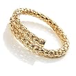 Rope Style Flex Bangle Bracelet (Gold Tone)
