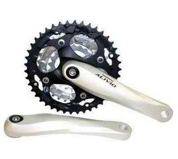 Shimano Alivio Mountain Bike Square Taper Chainset 48 Silver FCM411E888S