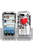 Motorola MB525 DEFY Graphic Rubberized Shield Hard Case - Sacred Heart