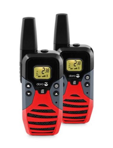 Dora Matra - WT 87 - Talkie Walkie - Rayon 10 km - 8 canaux - 38 sous-canaux - Afficheur r�tro-�clair� - Noir / Rouge
