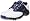 White/Black/Blue