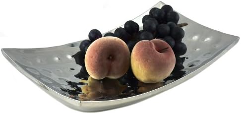 Tannex Cosmo Stainless Steel Rectangle Platter, 15 by 81/4-Inch, Silver