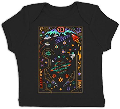 Space Pinball Baby T-shirt - Black 18-24 Months