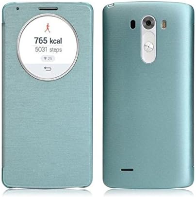TOOPOOT(TM) Quick Circle Window Leather Flip Case Cover for LG G3 D850 D851 D855 F460 (Light blue)