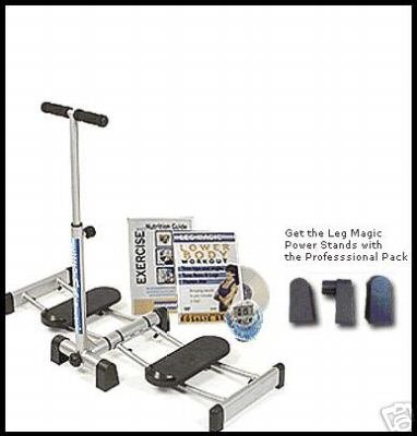 Leg Magic Ultimate Exerciser Includes the Upgraded Power Stands for Additional Resistance Tone Abs Thighs Hips As Seen On TV Exercise Machine