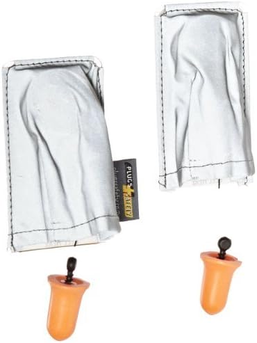 PlugsSafety PSPOC1-DF PlugsPockets with DuraFoam Ear Plugs, 30dB NRR, For Safety Vests and Bump Caps (1 Pair) by Readymax