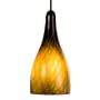 Checkolite 25309-36 1-Light Home Design Art Glass Pendant, Dark Bronze