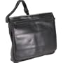 Derek Alexander Leather Full Flap Multi Pocket Messenger - Black