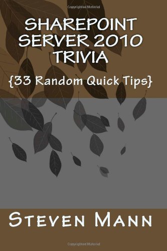 SharePoint Server 2010 Trivia: {33 Random Quick Tips}