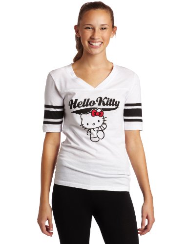 Hello Kitty Women's V-Neck Varisty Star Sleep Shirt