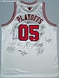 Chicago Bulls 2004-05 Team Signed Bulls White Reebok Jersey