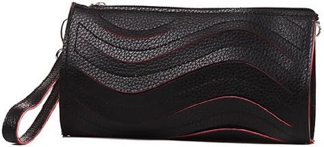 Mis Adelita Clutch Hand Bag Coin Purses Handle Bag (Black)